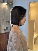 ストレートパーマ/ボブ/縮毛矯正/美髪/髪質改善/前髪なし/名古屋