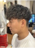 ツイストスパイラル/メンズパーマ/マッシュ/爽やか/ツーブロ