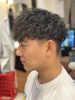 ゼロスバーバー(0's BARBER SHOP)&nbsp;ツイストスパイラル/メンズパーマ/マッシュ/爽やか/ツーブロ