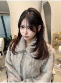 韓国ヘア/レイヤーカット/顔まわりカット/Instagram @ken__gucci