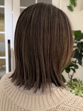 白髪ぼかし×地毛ハイライト