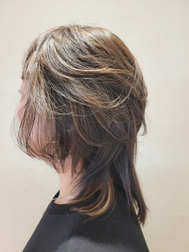 松本平太郎美容室 国立店 30代40代50代×セミディウルフ×イノアカラー×ハイライト