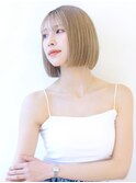 似合わせカット切りっぱなしボブ