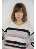 小顔ひし形 レイヤーカット 透明感カラー