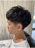 メンズ超重めマッシュ短めマッシュバーバー新潟30代美容室清潔感