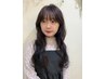 【雰囲気を変えたい方はREINAにお任せ☆】デザインカット+艶カラー ￥11900