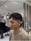 メンズ/メンズパーマ/オールバック/