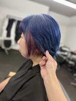 エミタス 柳通り(Emitas.)&nbsp;青×紫のフェイスフレーミング