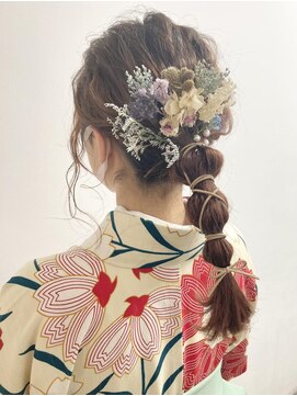 オーセンヘア(AUTHEN.HAIR) （mutsumi.）卒業式ヘアセット＊編みおろし