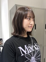 グリップ(GRIP)&nbsp;マロンブラウン切りっぱなしヘイリーボブ透明感/オオタユキ