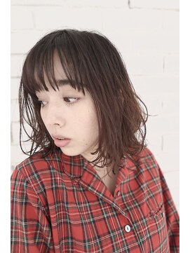 アンド(AND) ストレートバング外ハネボブ