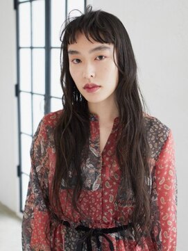 アース 千葉店(HAIR&MAKE EARTH) ダブルバングの個性派スーパーロング