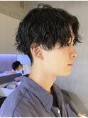 ツイストスパイラルパーマ/メンズマッシュ/ツイストパーマ[調布]