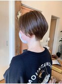 ハンサムショート×アッシュベージュ