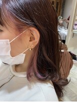 ティアラ 桜木町(TIARA)&nbsp;インナーカラー　ピンクグレージュ