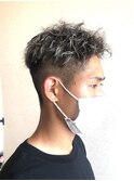 ツイストパーマ+ハイライト