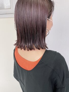 イオエ(ioe) 黒髪/ボブルフ/ネビージュ/小顔/ワンレン/髪質改善/グレージュ