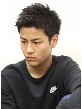 フランクスバーバーザスタンド(Frank’s barber the stand) ナチュラルべリーショートビジネスアップバング