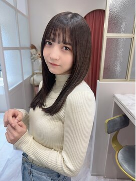 ランド 原宿表参道(LAND) 前髪カットが可愛いベージュカラー☆髪質改善