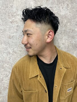ティーズ バーバー T's BARBER フェードピンパーマショート