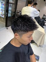 フランクスバーバーザスタンド(Frank’s barber the stand)&nbsp;メンズビジネスツーブロックナチュラルパーマ束感マッシュF