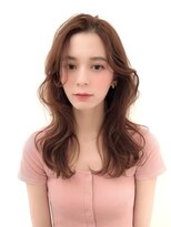 ロングレイヤーグレージュカラー透明感ベージュ20代30代40代銀座