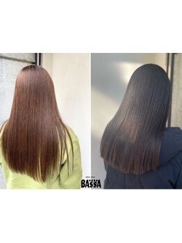 お客様の髪の状態を見ながら薬剤を調整！ダメージのある髪も柔らかいさらツヤ髪へ導きます♪[久米川]