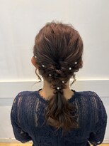 ジャックビーンズ 石山店(jack beans) ヘアアレンジ ヘアセット パールアクセ
