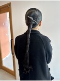 タイトローポニーアレンジ