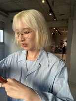 カンナ オーガニック ヘアデザイン(CANNA ORGANIC & HAIR DESIGN)&nbsp;ヴィーガンブリーチぬきっぱなしブロンドボブ