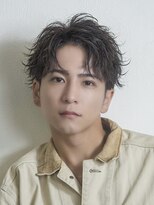 オーシャントーキョー 渋谷神南(OCEAN TOKYO) メンズカット無造作黒髪スパイキーショート刈り上げビジネス流行