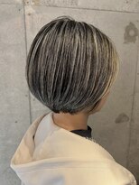 プラスシー(+C)&nbsp;ハイライトで地毛にハイライト！福岡ハイライト/福岡白髪ぼかし