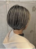 ハイライトで地毛にハイライト!福岡ハイライト/福岡白髪ぼかし