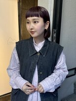 テテ ニコ(tete nico)&nbsp;【大前晴奈】チェリーレッド×切りっぱなしボブ