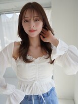 アンジェリカラボ(ANGELICA LABO) ANGELICA 顔周りレイヤー くびれ巻き 明るめベージュ