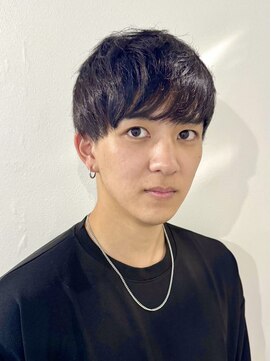 ミドル(MIDDLE) ブルーブラック/メンズカット/府中