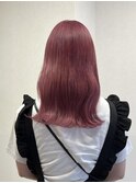 ブリーチ1~2回で出来るピンクカラー♪