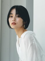 表参道大人ショートボブ顔周りレイヤーカットくびれショート30代