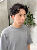メンズカット/メンズパーマ/センターパートパーマ