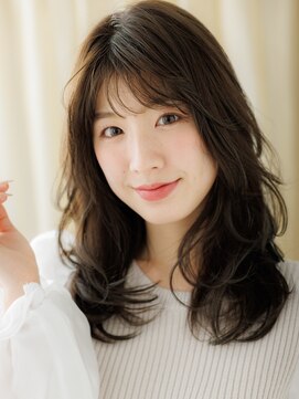 カバーヘア ブリス 上尾西口店(COVER HAIR bliss) 乾かすだけ重めミディアムオリーブグレージュTd1上尾20代30代