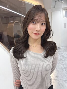 ロンドルピナス 小倉(Lond Lupinus) ミディアムヘア暗めカラー/デザインカラー/フェイスフレーミング