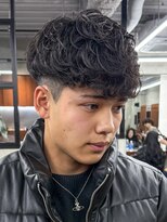 ニコ トウキョウ ロジック(nico TOKYO Logic) スキンフェードスパイキーショートパーマ短髪刈り上げ