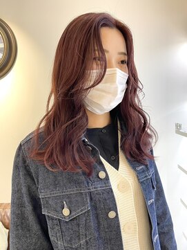 エル(EL.) ブリーチなしダブルカラー/ピンクブラウン/デザインカラー/盛岡