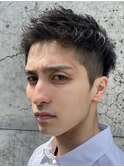 仙台ビジネスショートアップバングツーブロ刈り上げピンパーマ