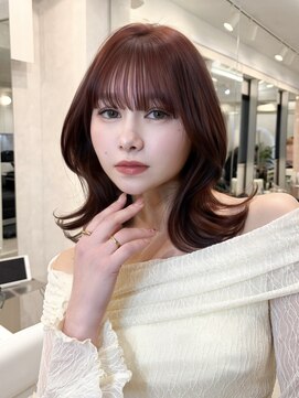 オニキス 原宿(ONYX) a238 レイヤーカットシルキーレイヤーミルクティーカラー