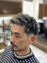 ワズコア 長町南店(W@Z CORE)&nbsp;メンズショート×抜きっぱなし金メッシュ