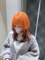 ロンドシェリ 仙台(Lond Cheri)&nbsp;レイヤーカット髪質改善縮毛矯正ウルフミルクティーブロンド