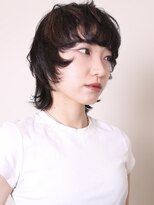ヨファ ヘアー 芦屋店(YOFA hair)&nbsp;似合わせカット20代30代40代50代ダークブルーショート0502