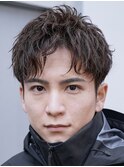 原宿アクティブショートルーズショートパーマツイストパーマ緩め
