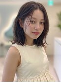大人可愛いミディアム20代30代40代◎前髪なし外ハネロブ南越谷
